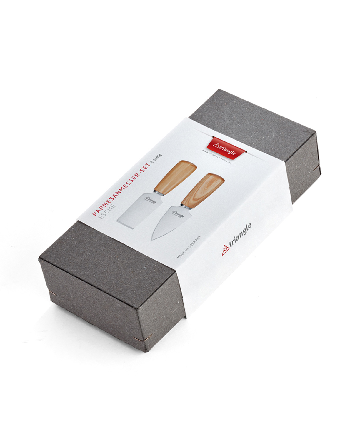 Parmesanmesser-Set Soul Esche, 2-teilig im Geschenkkarton