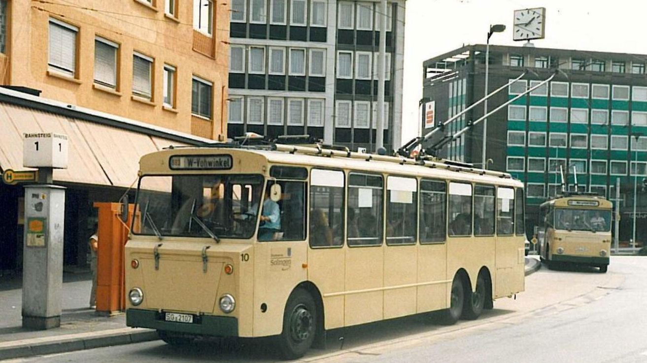 The Solingen trolleybus