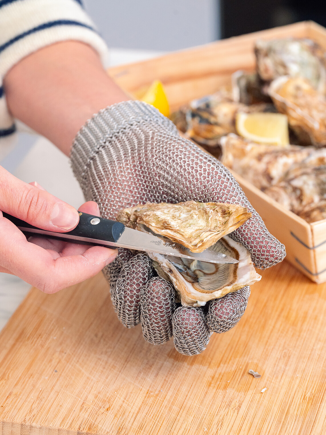 Austernmesser, genietet  i.K.