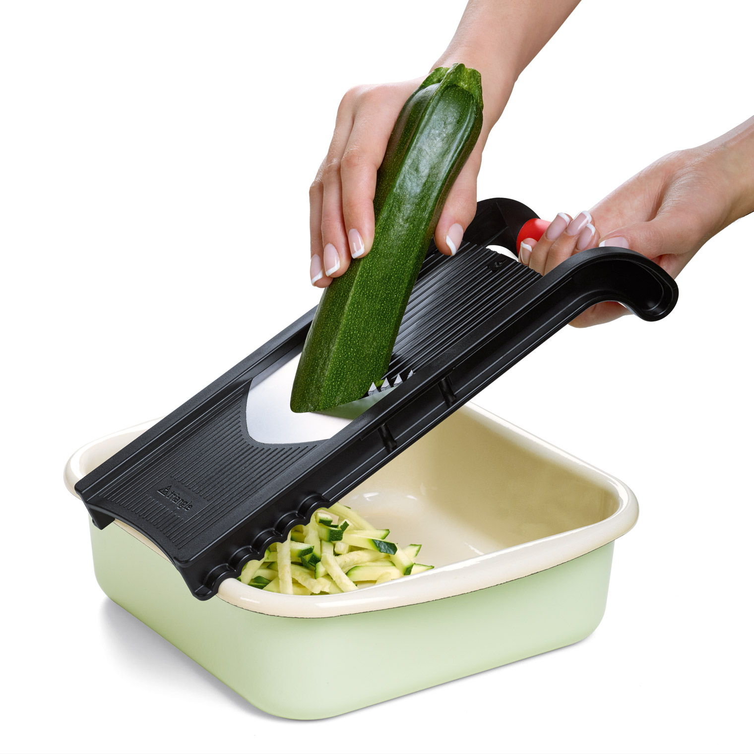 Vegetable slicer with holder