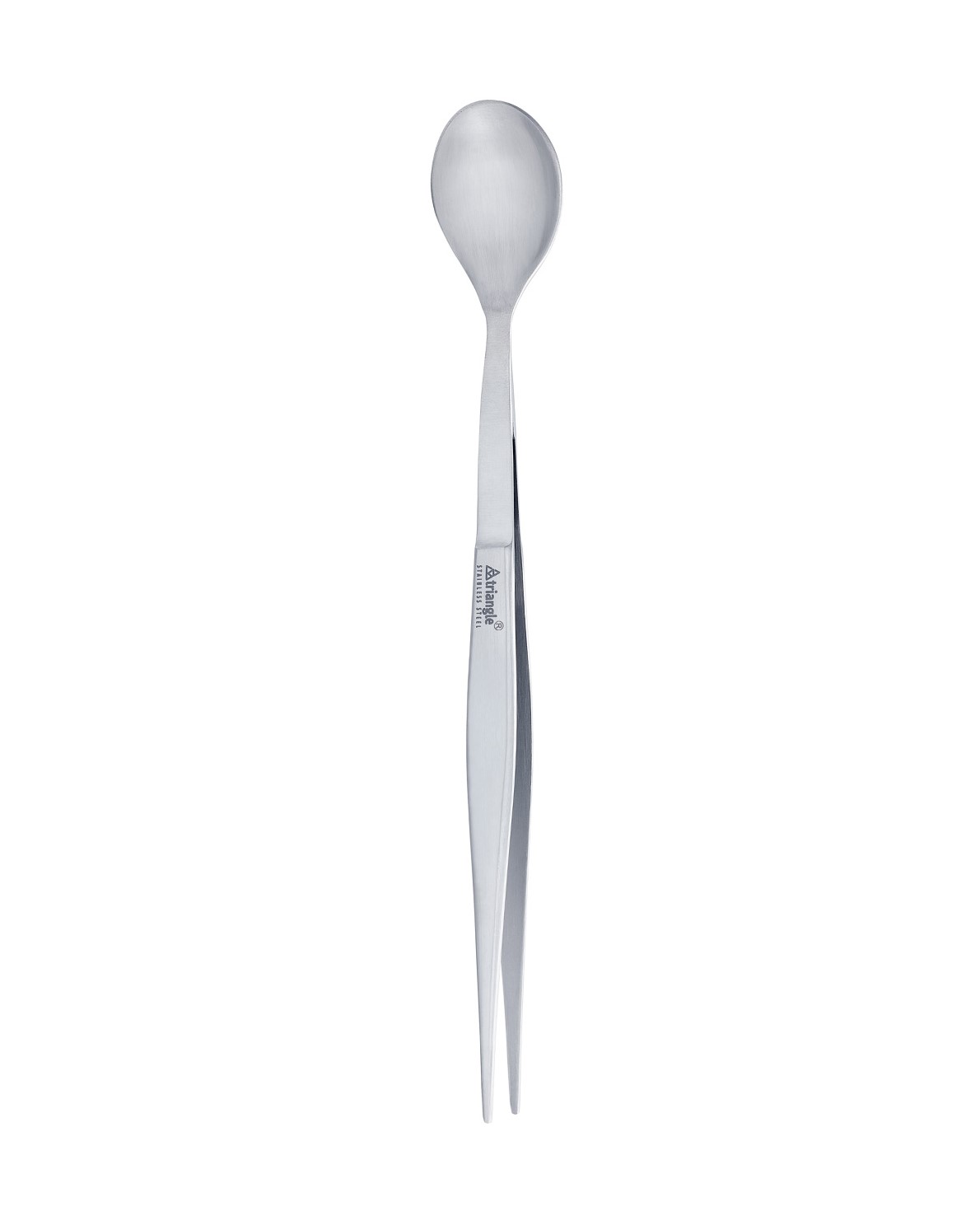 triangle tasting spoon FinalTouch with tweezers and spoon chefs combined
