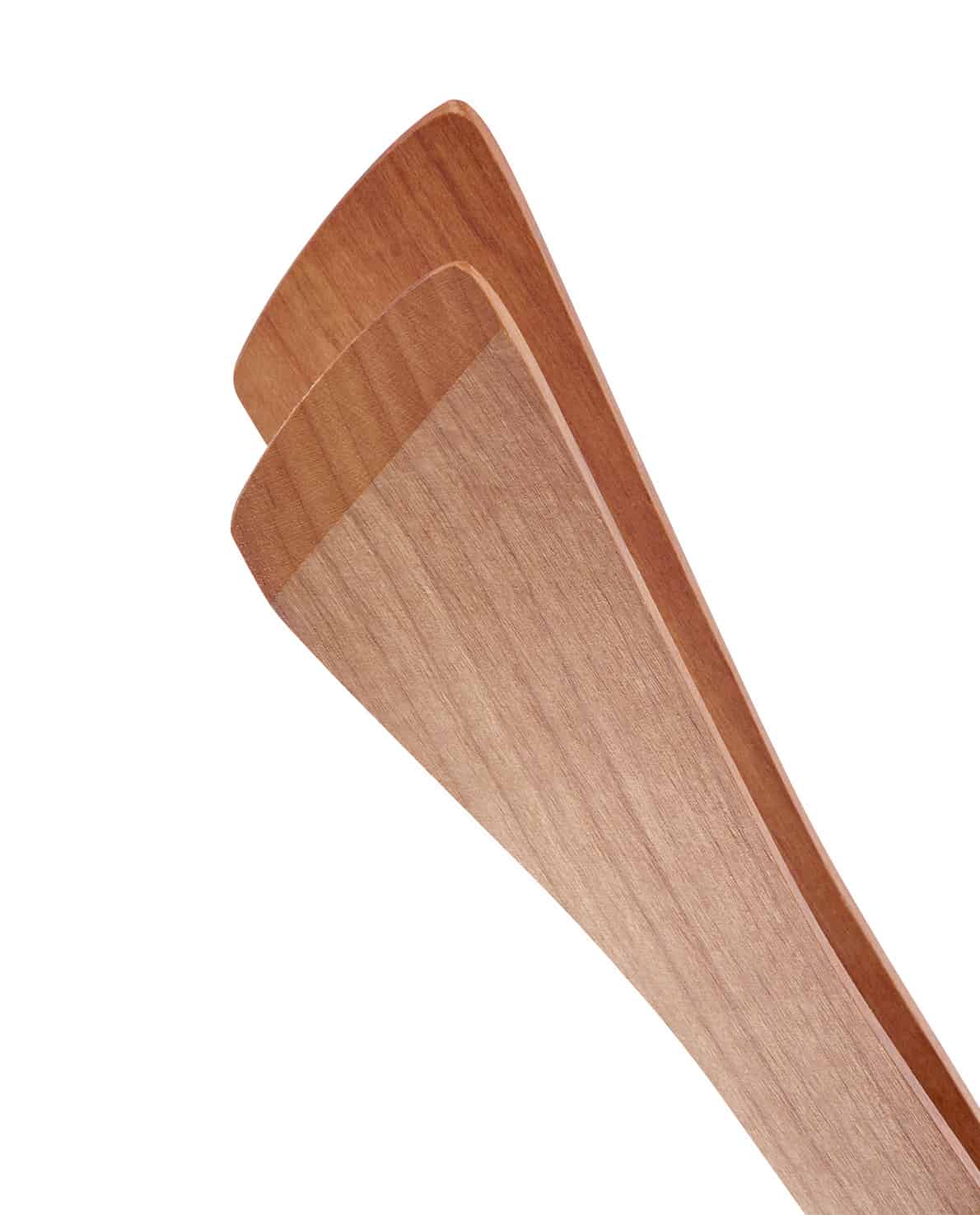 triangle Holzzange mit kleverer Mechanik Salatzange Küchenzange Holz Kirsche Kirschholz faltbar zusammenklappbar platzsparend flach