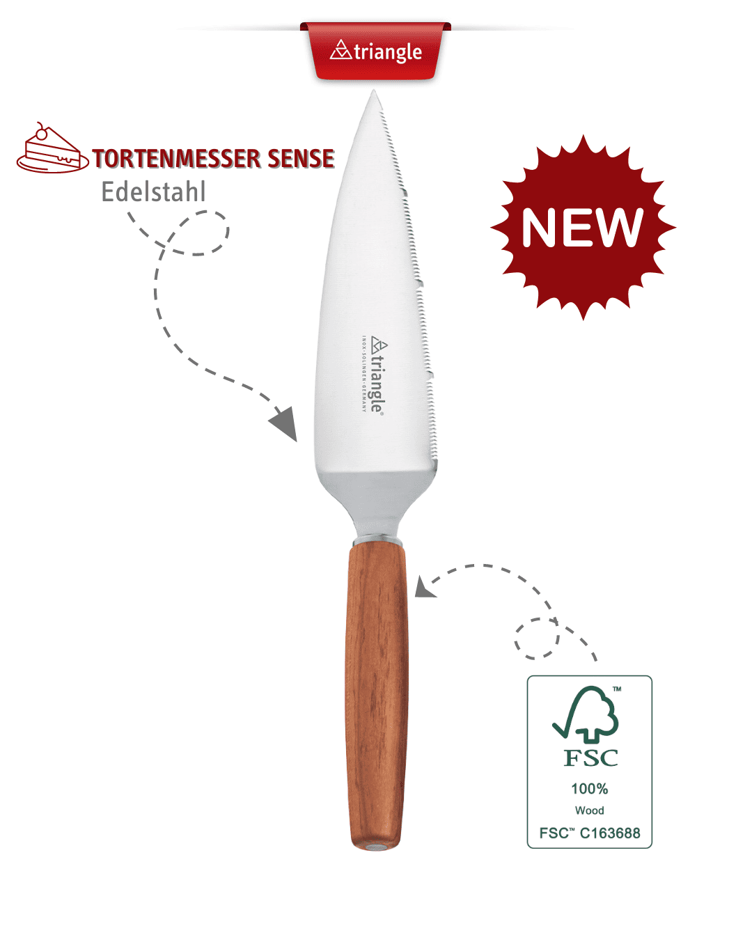 triangle Tools Serrated Pie Knife